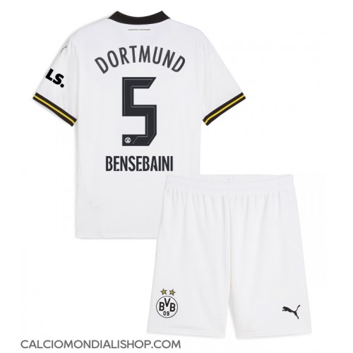 Maglie da calcio Borussia Dortmund Ramy Bensebaini #5 Terza Maglia Bambino 2024-25 Manica Corta (+ Pantaloni corti)